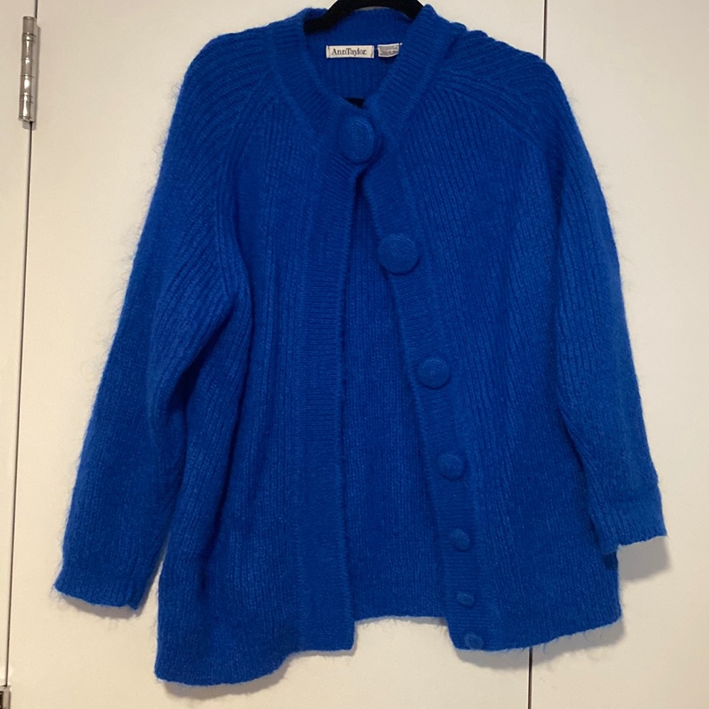 Vintage Ann Taylor blue cardigan